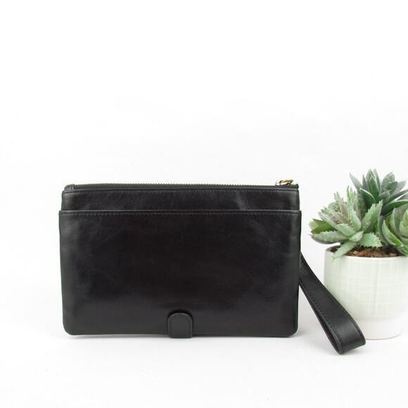 Hobo Black Leather Wristlet - Picture 2 of 7